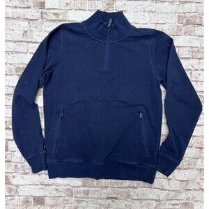 Mack Weldon Sweater Men’s Small 1/4 Zip Golf Performance Sweatshirt Blue Stretch